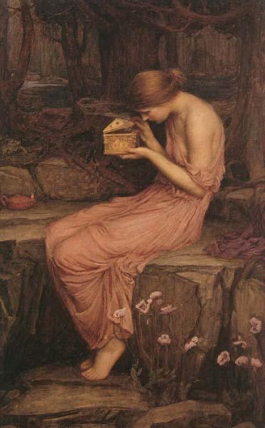 John William Waterhouse Psyche Opening the Golden Box oil painting image